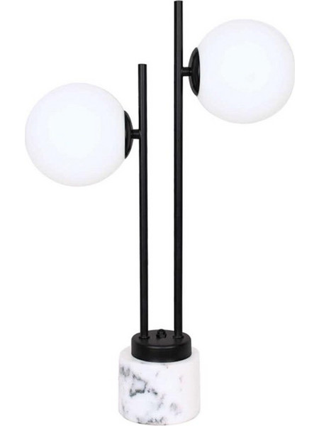 Aca 36X14XH61CM Πορτατίφ E14 Λευκό Μαύρο Φ14xΥ61cm