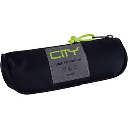 City Eclair Satin Blue Κασετίνα Βαρελάκι Μαύρη Cl29099