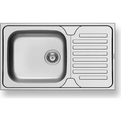 Pyramis Dorian Ένθετος Νεροχύτης Inox Αντιστρεφόμενος Σατινέ 86x50cm 105061501