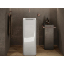 Rak Ceramics Petit Νιπτήρας Μπάνιου Δαπέδου Τετράγωνος 36x36 cm Λευκός 23600