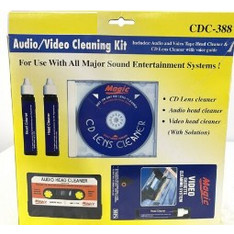 Καθαριστικό κεφαλής για CD Cassette & κονσόλες VHS, υγρό ή στεγνό καθάρισμα CDC-388 (oem)