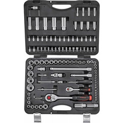 Force 41082-5 Σετ Καρυδάκια Εξάγωνα & Μύτες 1/4" & 1/2" - 108 τεμ