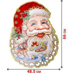 Χριστουγεννιάτικη Διακόσμηση Τοίχου 3d 48*66cm