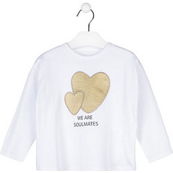 Losan Παιδικό T-Shirt Μακρυμάνικο Λευκό 226-1205AL