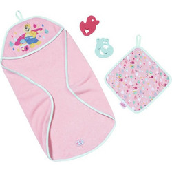 Zapf Creation Baby Born Bath Σετ Πετσέτα - Μπουρνούζι για Κούκλα