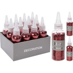 ΣΚΟΝΗ GLITTER 40GR. 2 ΜΕΓΕΘΗ (ΚΟΚΚΙΝΟ)