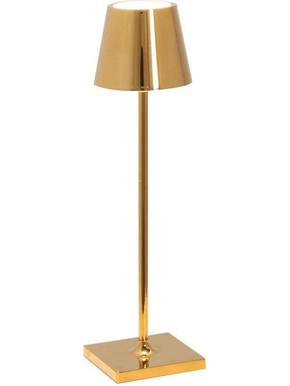 Zafferano LD0490O3 Πορτατίφ Αφής LED με Μπαταρία Χρυσό Φ7xΥ27.5cm