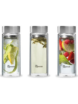 Qwetch Double Walled Glass Infuse Flask (320ml)
