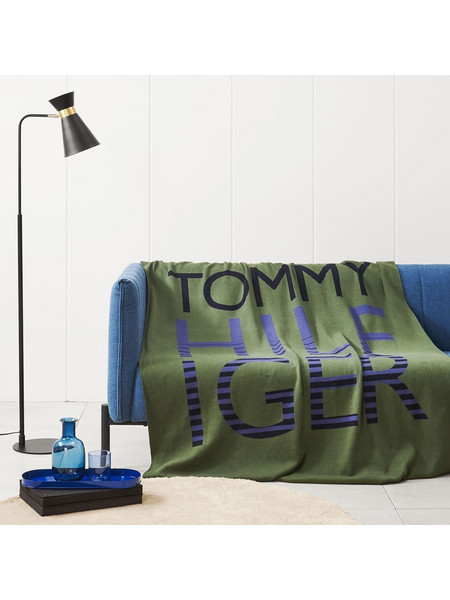 Tommy Hilfiger Ριχτάρι Surplus Μονοθέσιο Haki 1τμχ 130x170εκ. 100% Οργανικό Βαμβάκι