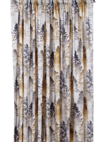 Anna Riska Κουρτίνα με Τρέσα 140x270 Forest Beige