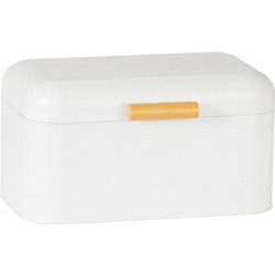 Ψωμιέρα Nordic AH-CC72101 29x18x15cm White Andrea House Μέταλλο,Bamboo