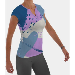 Athlon Breakpoint Γυναικείο Αθλητικό T-Shirt Πολύχρωμο 143-1251
