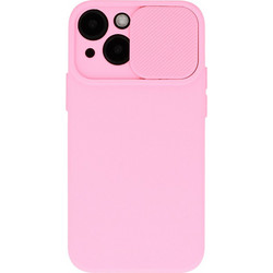 Powertech CamShield Soft Back Cover Light Pink (iPhone 14)