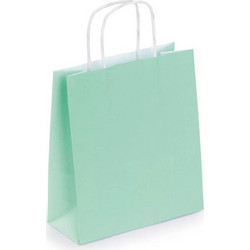 Χάρτινη σακούλα δώρου 90gr.18x8x22cm aqua (098886-36)
