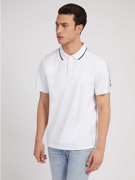 GUESS Regular fit polo shirt WHITE