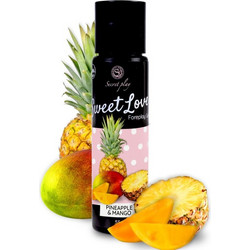 Secret Play Sweet Love Foreplay Mango & Pineapple Λιπαντικό Gel Νερού Κόλπου & Πρωκτού 60ml