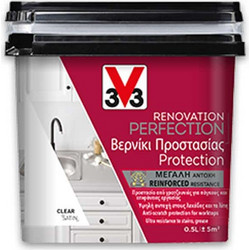 V33 Renovation Perfection Βερνίκι Επιφάνειας Κονιαμάτων Satin Διάφανο 0.5lt