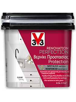 V33 Renovation Perfection Βερνίκι Επιφάνειας Κονιαμάτων Satin Διάφανο 0.5lt