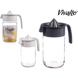 Vivalto Στίφτης με δοχείο γυάλινο σε λευκό χρώμα 660ml