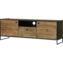Ravenna Έπιπλο Τηλεόρασης Ξύλινο Καφέ Μ144.5xΠ40xΥ51cm 033697