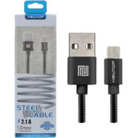 Newtop Magnetic USB 2.0 to micro USB Cable Μαύρο 1m (CU11)