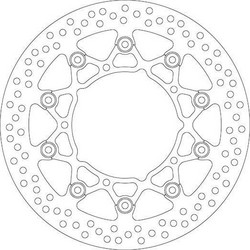 ΔΙΣΚΟΠΛΑΚΑ ΜΠΡΟΣΤΑ SBS YAMAHA YZF R6 05'-15' / YZF R1 07'-14' / FZ8 10'-14'