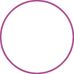 AMILA Χούλα Χουπ HQ 80cm - Φ19mm - 330gr, Φούξια (98815)