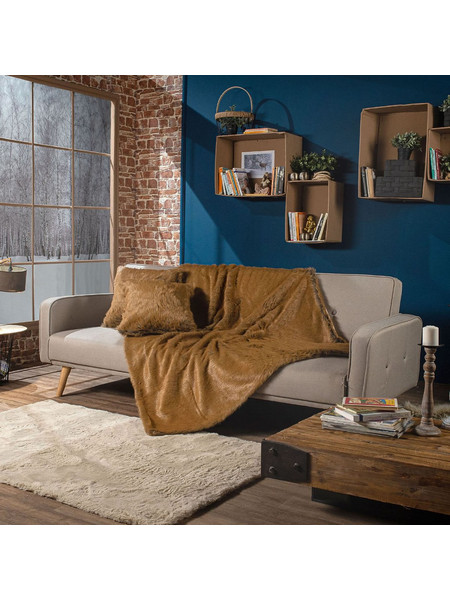 Teoran Ριχτάρι Πολυθρόνας 130x160cm Pelt 20 Cinnamon 52010585