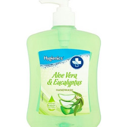 HYGIENICS Αντιβακτηριδιακό Υγρό Κρεμοσάπουνο Με Άρωμα Aloe Vera&Ευκάλυπτο 500ml