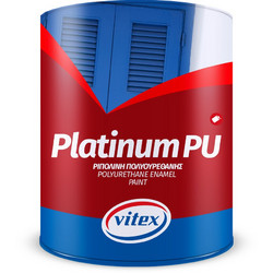 Vitex Platinum PU Ριπολίνη Διαλύτου Ξύλου & Μετάλλου Λευκό Satin 0.75lt