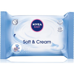 Nivea Baby Soft & Cream Μωρομάντηλα Χωρίς Οινόπνευμα & Parabens 63τμχ