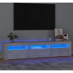 vidaXL Έπιπλο Τηλεόρασης Ξύλινο Γκρι με Φωτισμό Led Μ180xΠ35xΥ40cm 3152757