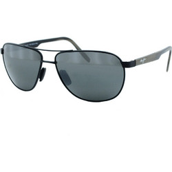 Maui Jim 728-2M Ανδρικά Γυαλιά Ηλίου Aviator Κοκάλινα Μαύρα με Μαύρο Polarized Καθρέπτη Φακό