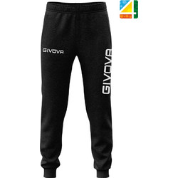 Panta Cotone Mod. Moon Big Logo - P011 P011-0010-ΜΑΥΡΟ