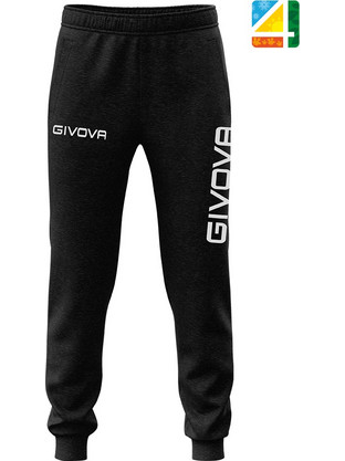 Panta Cotone Mod. Moon Big Logo - P011 P011-0010-ΜΑΥΡΟ