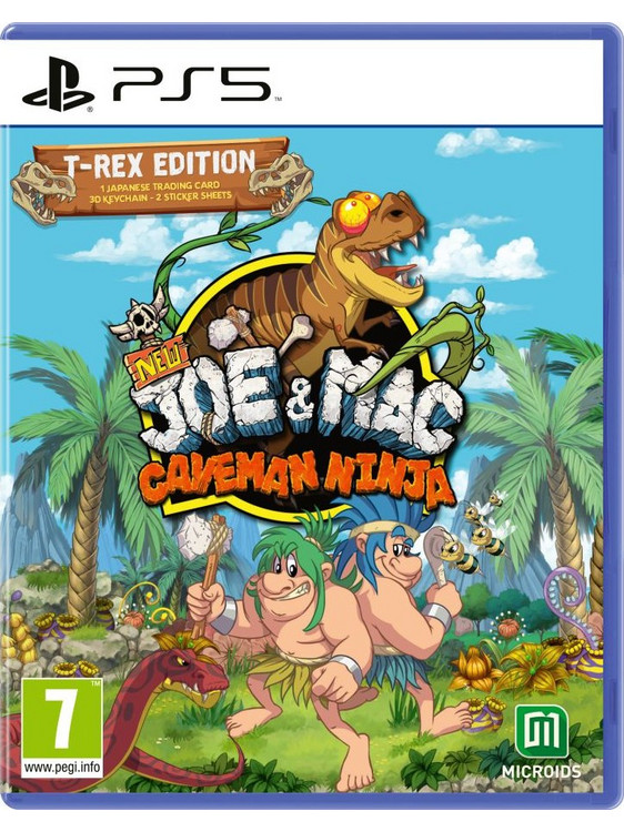 New Joe & Mac Caveman Ninja T-Rex Edition PS5