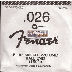 Fender Χορδή Ηλεκτρικής Κιθάρας Nickel Plated Steel 26"