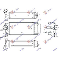 Ψυγειο INTERC. 1,6 Hdi (30x150x80) 09- Ds DS4/DS4 Crossback 15-21 - 216006200
