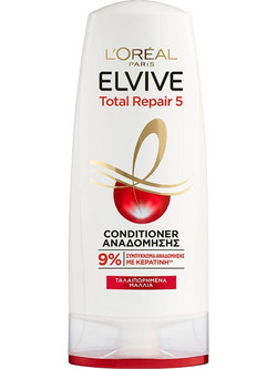 L'Oreal Paris Elvive Total Repair Reconstructing 5 Conditioner Κερατίνης για Επανόρθωση & Ψαλίδα για Ταλαιπωρημένα Μαλλιά 300ml
