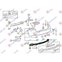 Σποιλερ Προφυλακτηρα Πισω Lexus Is Iii 16-21 - 487306390