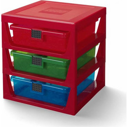 Lego Merchandise Σύστημα Αποθήκευσης Συρταριέρα Γραφείου Κόκκινο 40950001