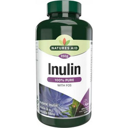 Natures Aid Inulin Pure Powder Φυτικές Ίνες 250gr
