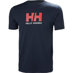 Helly Hansen Logo Ανδρικό Αθλητικό T-Shirt Μπλε 33979-597