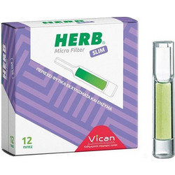 Herb Micro Filter Για Slim Τσιγάρο 12 τμχ