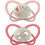 Nip First Moments Butterfly Night Ορθοδοντικές Πιπίλες Σιλικόνης 0-6m Φούξια 2τμχ