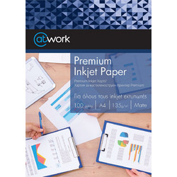 Work Χαρτί Matt Φωτογρ. A4/100 φύλλα 135 gr