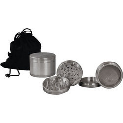 Hammercraft CNC Grinder Τρίφτης Αλουμινίου With Bag 63mm Ασημί - 4 Parts