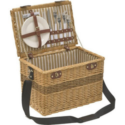 Click Καλάθι Πικ Νικ Σετ για 2 Ψάθινο 42x28cm NaturalΚωδικός: 40387119