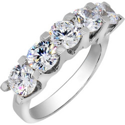 Ασημένιο σειρέ δαχτυλίδι 925 με Swarovski ζιργκόν