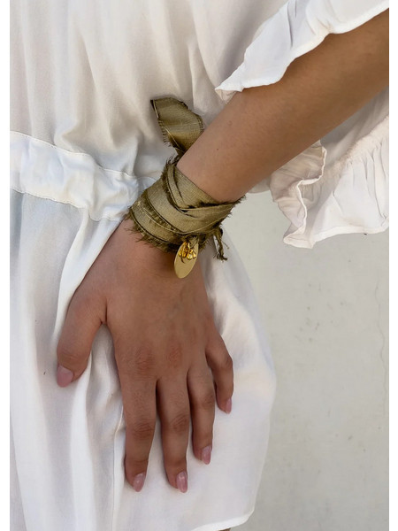 CARIBBEAN bracelet (Μετάξι-24K Gold Plated)